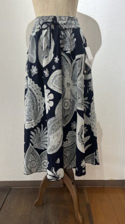 画像1: リバーシブルスカート（花柄）